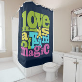 Magic Love rideau de douche monogramme personnalis (En situation)