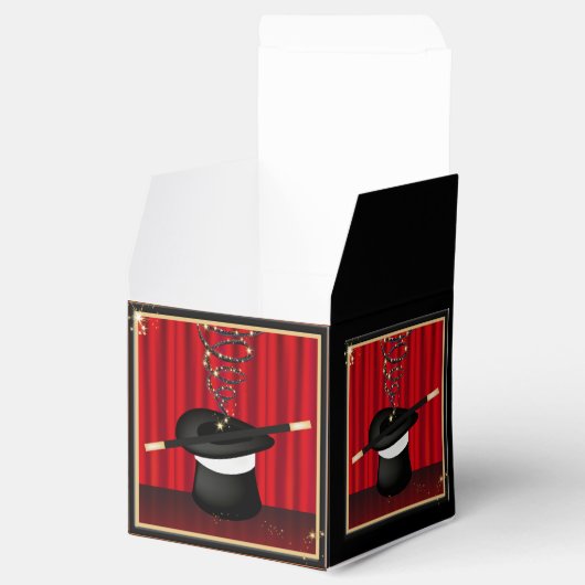 Magic Magician Event Custom Party Favor Box Bedankdoosjes (Geopend)
