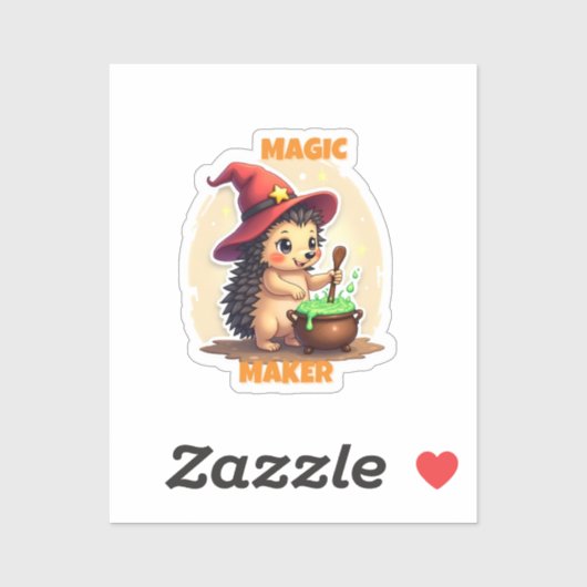 Magic Maker - Schattigee egel Sticker (Vel)