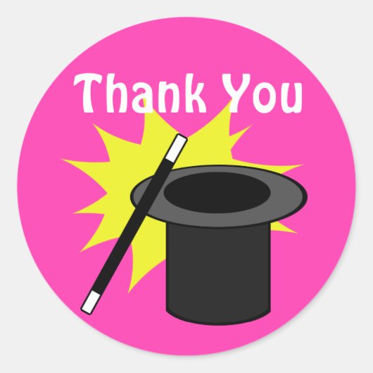 Magic Me Magician's Pet Ronde Sticker (Voorkant)