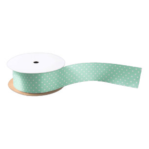 Magic Mint en White Polka Dot Pattern Lint