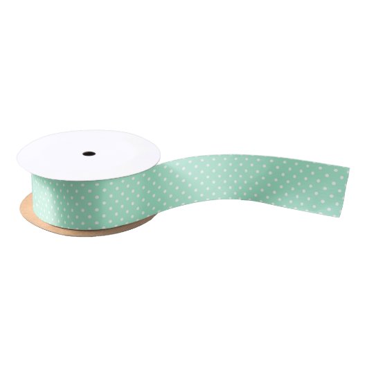 Magic Mint en White Polka Dot Pattern Lint (Spoel)