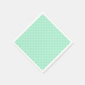 Magic Mint en White Polka Dot Pattern Servetten (Hoek)