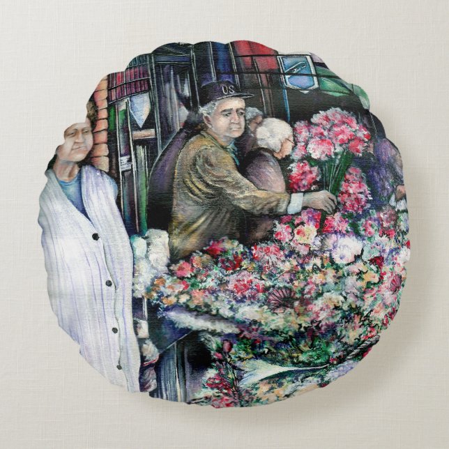 Magic Moment in Misloc Market Rond Kussen (Voorkant)