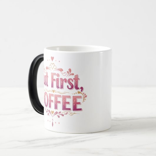 Magic Morphing 11 oz Mok koffieliefhebbers (Voorkant links)