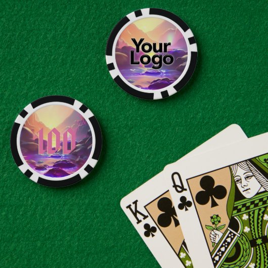 Magic Mountains Poker Party Zakelijk Chips (Pokertafel (Dubbel))