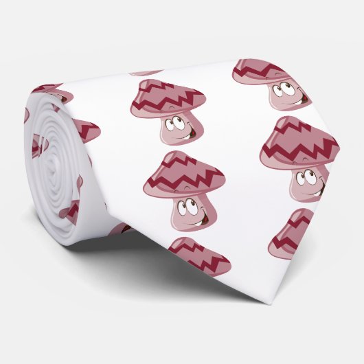 Magic Mushroom Emoji Stropdas (Opgerold)