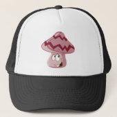 Magic Mushroom Emoji Trucker Pet (Voorkant)