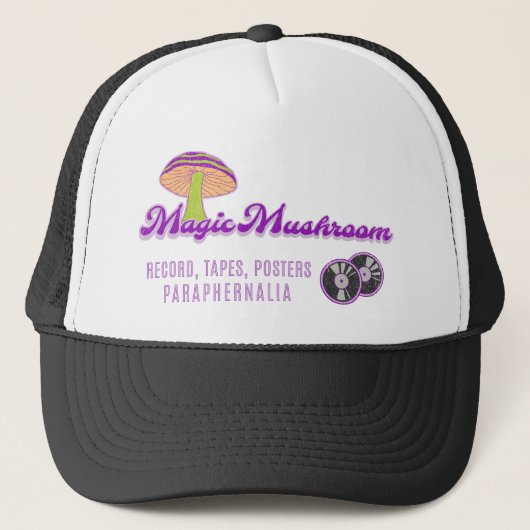 Magic Mushroom Music Store La Mirada Trucker Pet (Voorkant)