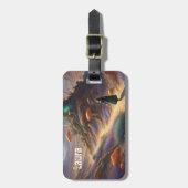 Magic Mushroom Planet Bagagelabel (Voorkant verticaal)