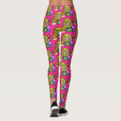 Magic Mushroom Print Leggings (Achterkant)