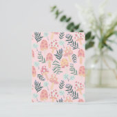Magic Mushrooms Forest Pattern Briefkaart (Staand voorkant)