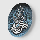 Magic Mushrooms optisch ontwerp Muurklok. Grote Klok (Hoek)