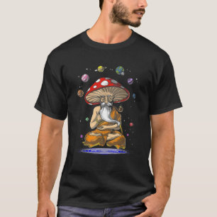 MAGIC MUSHROOMS YOGA Buddha Zen Funny Women Mannen T-shirt