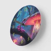 Magic Neon Frog Ronde Klok (Hoek)