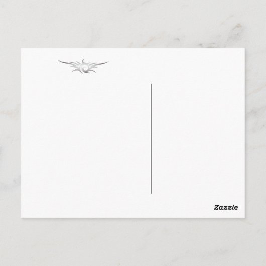 Magic Neon gloed lichten dank u Briefkaart (Achterkant)