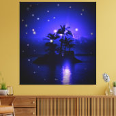 Magic Night Wrapped Canvas Afdruk (Insitu (Woonkamer))