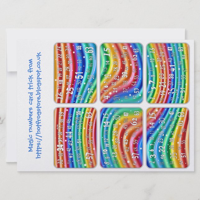 Magic Numbers-kaarttruc van Hot Frog Graphics (Voorkant)