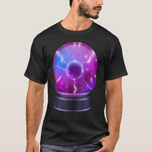 Magic Occult Crystal Ball Psychic T-shirt (Voorkant)