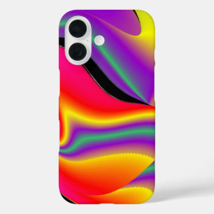 Magic of Colors Abstract 3D Rainbowart iPhone 16 Hoesje