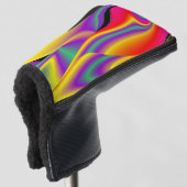 Magic of Colors Abstract 3D Rainbowart Golfheadcover (3/4 voorkant)