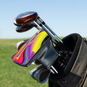 Magic of Colors Abstract 3D Rainbowart Golfheadcover (Insitu)