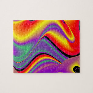 Magic of Colors Abstract 3D Rainbowart Legpuzzel
