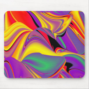 Magic of Colors Abstract 3D Rainbowart Muismat