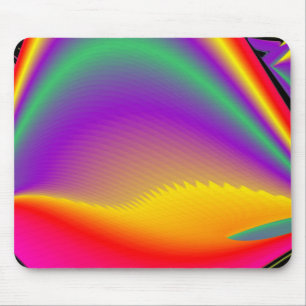 Magic of Colors Abstract 3D Rainbowart Muismat