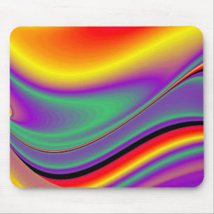 Magic of Colors Abstract 3D Rainbowart Muismat
