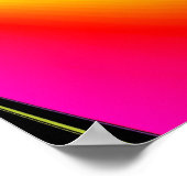Magic of Colors Abstract 3D Rainbowart Poster (Hoek)