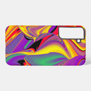 Magic of Colors Abstract 3D Rainbowart Samsung Galaxy Hoesje