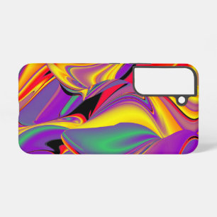 Magic of Colors Abstract 3D Rainbowart Samsung Galaxy Hoesje