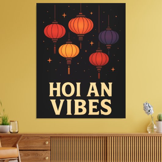 Magic of Hoi An – Lantern Art Canvas Afdruk (Insitu (Woonkamer))