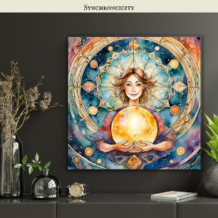 Magic Orbs Spiritualiteit Mystiek One Soul Kosmisc Poster