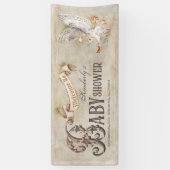 Magic Owl Baby shower Welcome Banner (Verticaal)