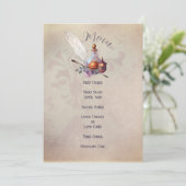 Magic Owl Party Flat Menu Kaart (Staand voorkant)