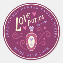 Magic Paars Love Potion Valentijnse Sticker