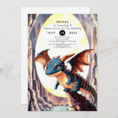 Magic Pastel Dragon Verjaardag Kaart (Voorkant / Achterkant)