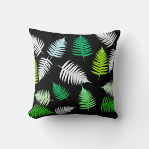 Magic Pastel Fern Feuille Coussin Jeu Oreiller