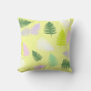 Magic Pastel Fern Feuille Coussin Jeu Oreiller