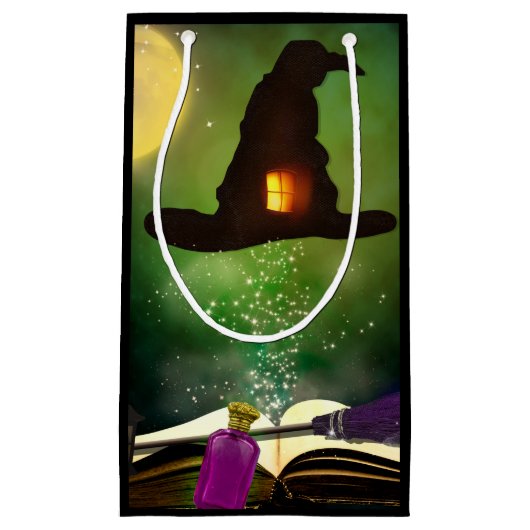 Magic Pet & Magical Spell Book Whimsical Fun Party Klein Cadeauzakje (Voorkant)