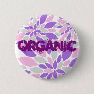 Magic Petals Purple Flowers Ronde Button 5,7 Cm