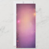 Magic Pink Enchanted Forest Scroll Baby shower Kaart (Achterkant)