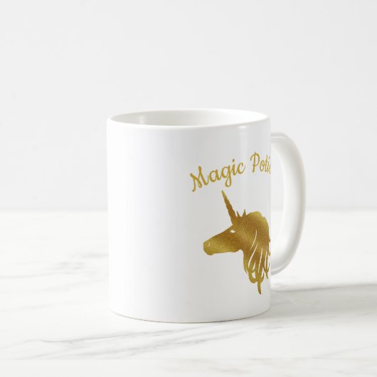 Magic Potion Gold Unicorn Mok (Voorkant rechts)