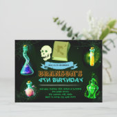 Magic Potion Party-uitnodiging Kaart (Staand voorkant)