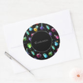 Magic Potions Pattern Ronde Sticker (Envelop)