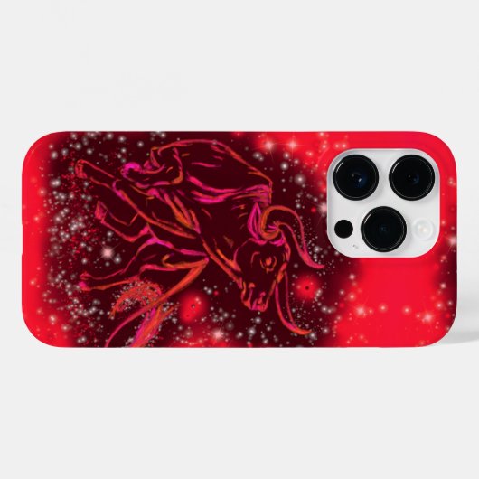Magic Red Bull coque iphone Starry Night (Verso (horizontal))