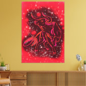 Magic Red Bull Running Toile Imprimée sur Toile - (Insitu(Salon))