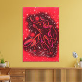 Magic Red Bull Running Toile Imprimée sur Toile - (Insitu(Salon))